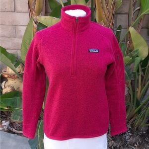 Patagonia Better Sweater 1/4 Zip Fleece Pullover Heathered Pink Size Small